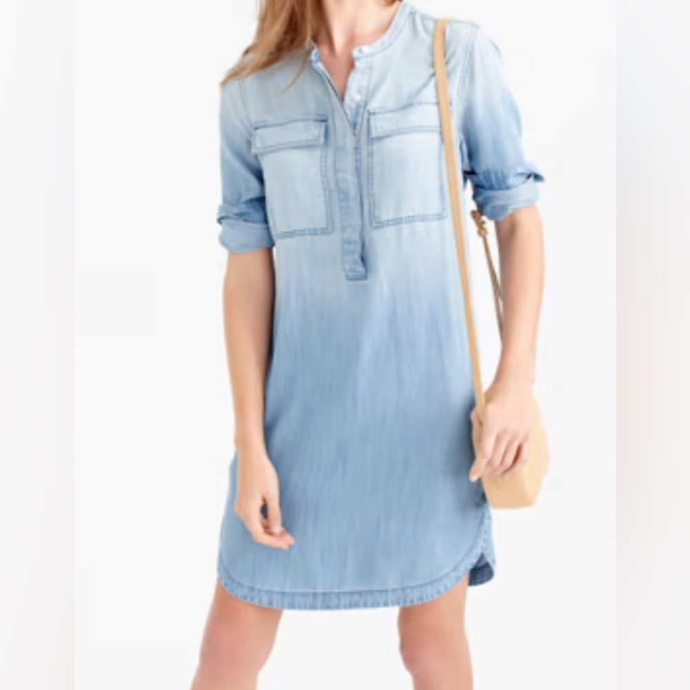 J Crew Chambray Mini Dress